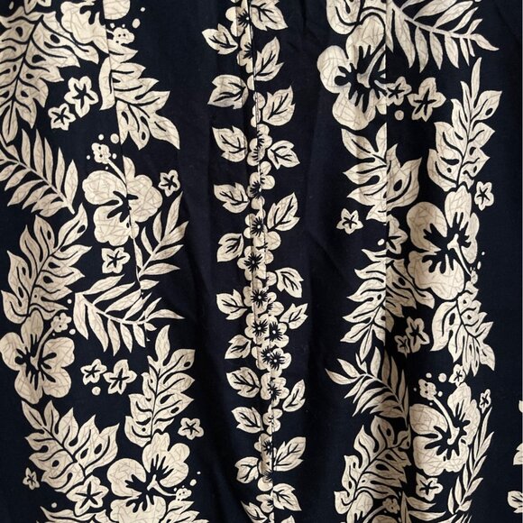 Vtg 90s KYs Empire Waist Maxi Sundress Size Large Hawaiian Floral Made in Hawaii - Picture 6 of 10